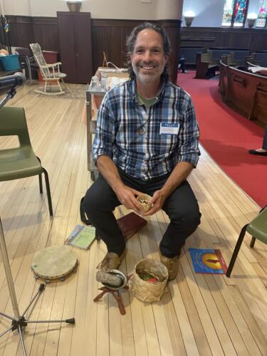 We enjoyed an amazing drum circle hosted by Serge Parent 