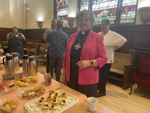 Rev. Dr. Bev Daley led us in communion 